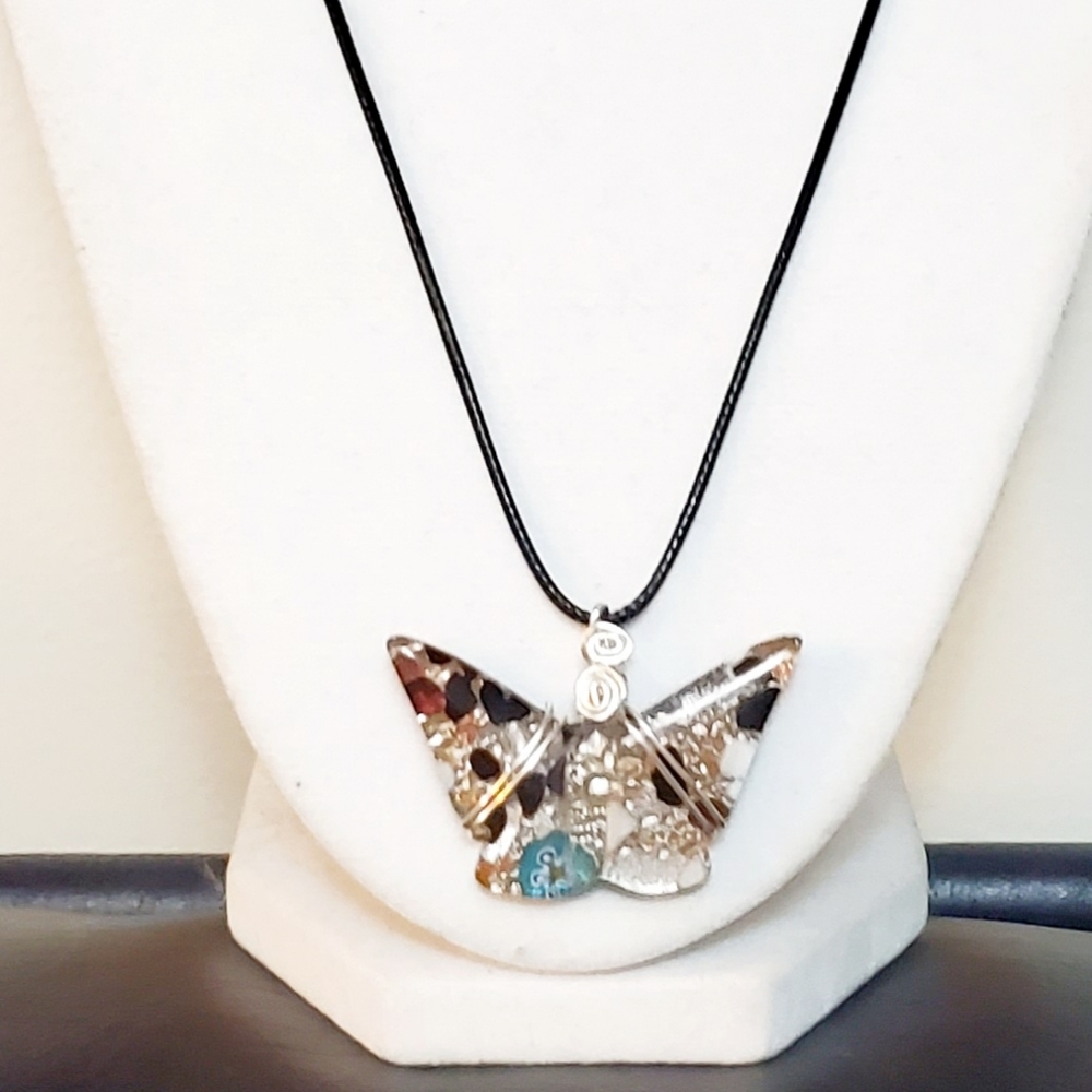 Glass butterfly Pendant